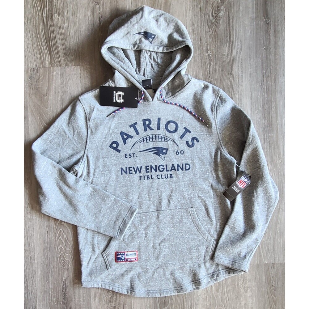 New England Patriots Hoodie Mens M Gray NFL Ultra Game Pullover Sweatshirt NWT